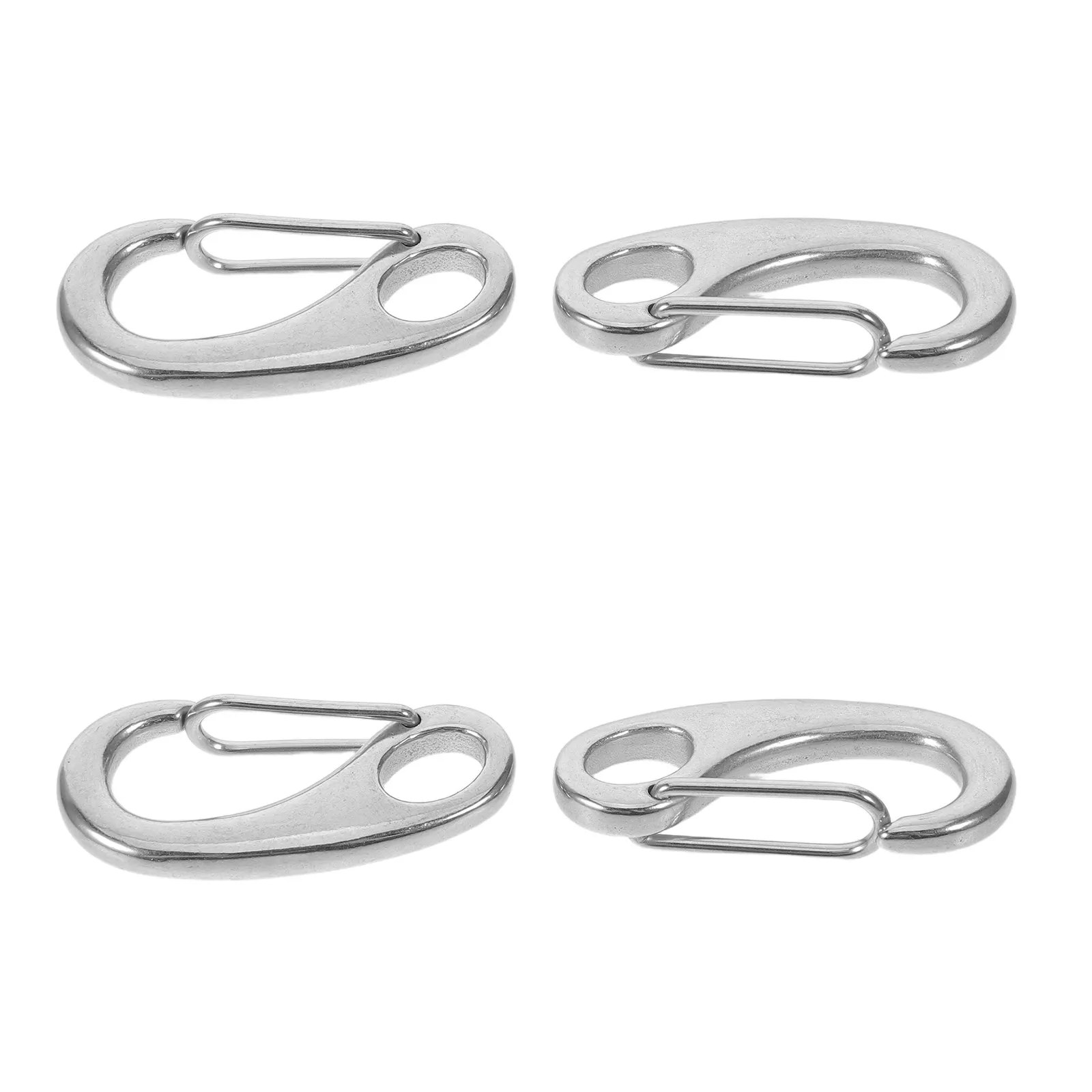 4Pcs Stainless Steel Marine Rope Snap Hooks Quick Release Sliding Anchor Hook for Boating Sailing Kayaking Sea Fishing Rigging
4Pcs Stainless Steel Marine Rope Snap Hooks Quick Release Sliding Anchor Hook for Boating Sailing Kayaking Sea Fishing Rigging