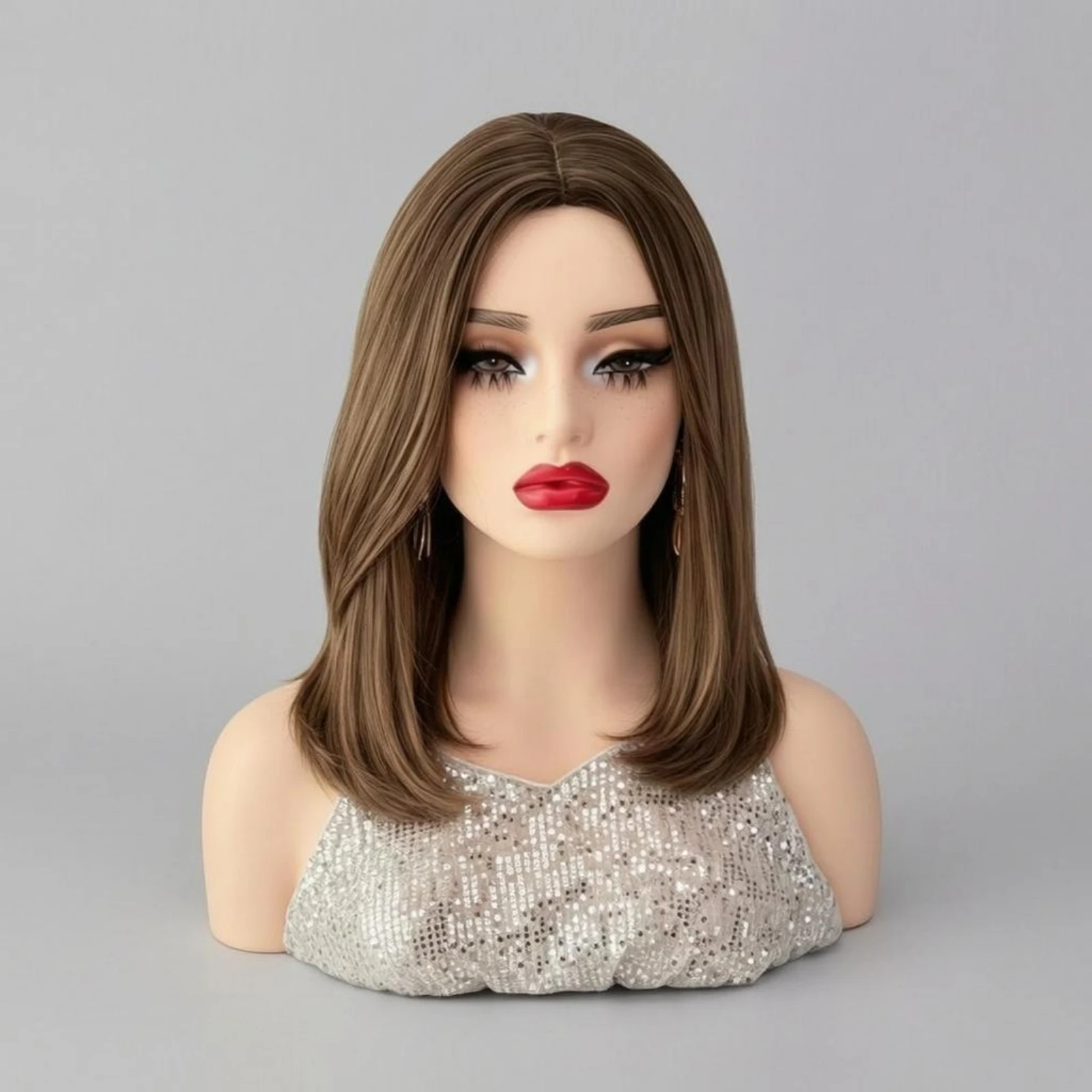 Mannequin Head with Shoulders Skin-Tone Finish Female Mannequin Head Female Bust Realistic
Mannequin Head with Shoulders Skin-Tone Finish Female Mannequin Head Female Bust Realistic