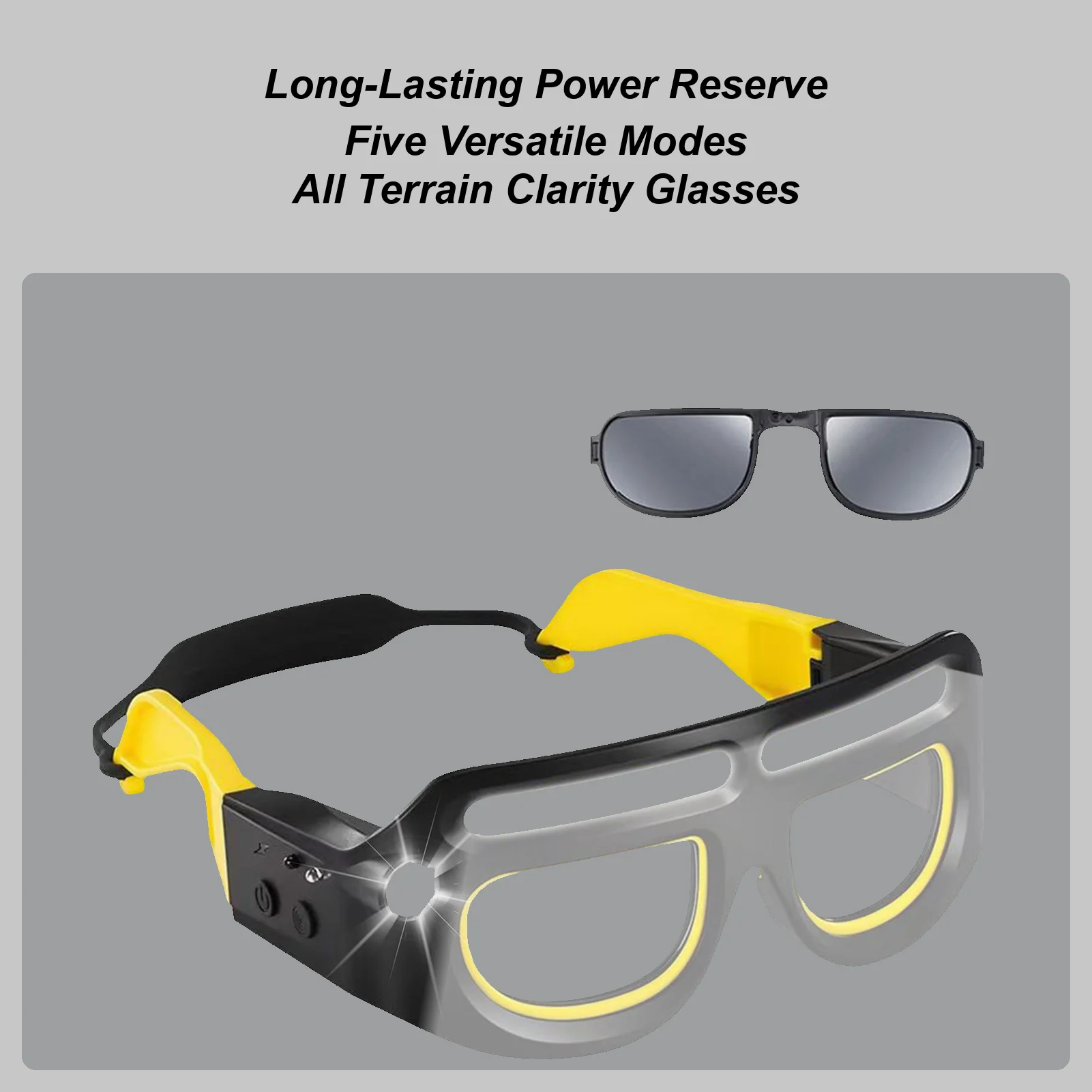 Очки с подсветкой, умный перезаряжаемый налобный фонарь, 5 режимов, умные защитные очки для ночной езды на велосипеде, для кемпинга, езды на велосипеде, бега
Очки с подсветкой, умный перезаряжаемый налобный фонарь, 5 режимов, умные защитные очки для ночной езды на велосипеде, для кемпинга, езды на велосипеде, бега