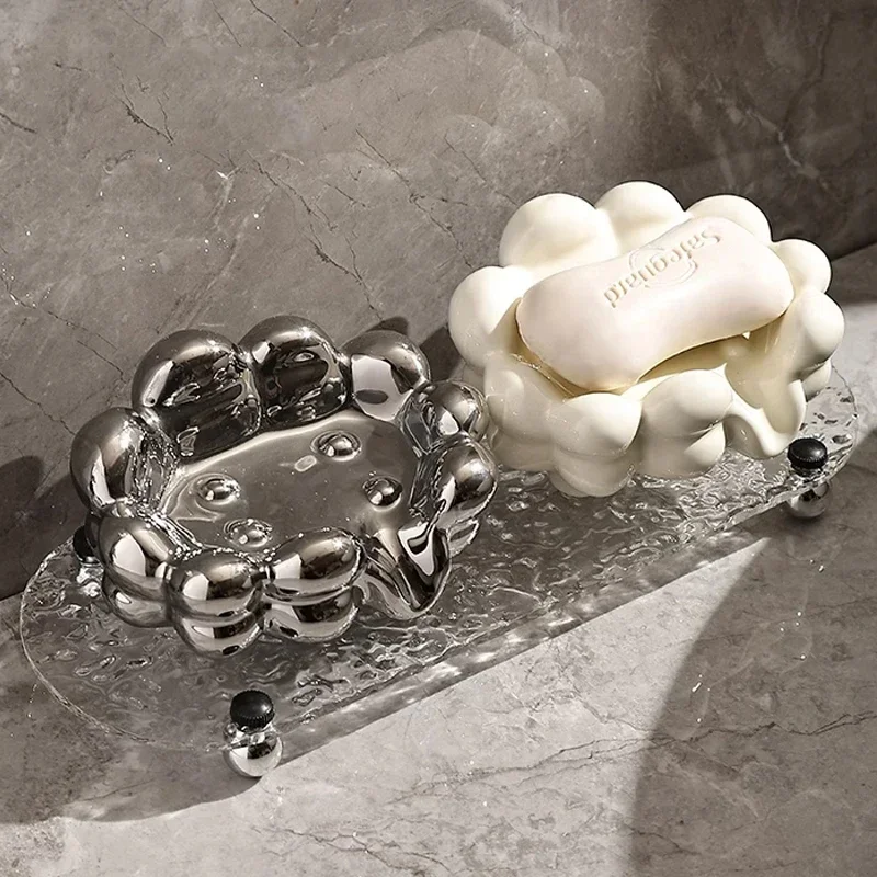 Creative Bathroom Decoration Bathroom Drain Household Soap Box Drainage Nordic Luxury Ceramic Soap Box Tray Without Punching
Creative Bathroom Decoration Bathroom Drain Household Soap Box Drainage Nordic Luxury Ceramic Soap Box Tray Without Punching