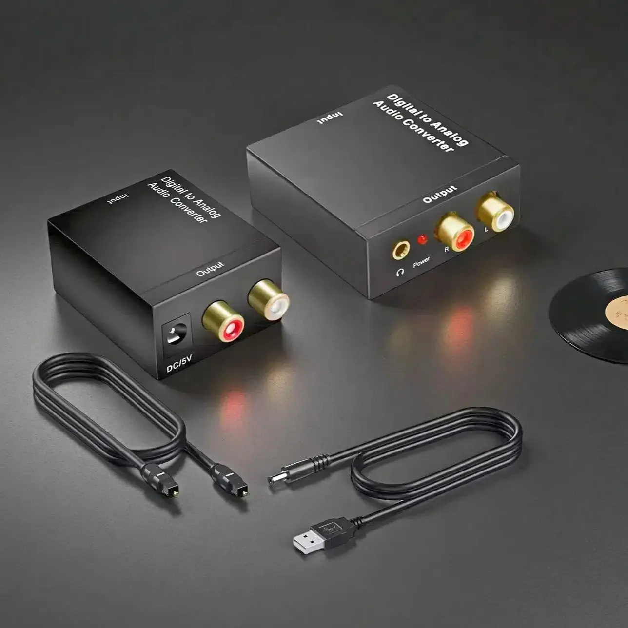 DAC Digital Analog Audio Converter Optical SPDIF Toslink Coaxial Input To L/R RCA 3.5mm Jack Headphone Amplifier Output for TV
DAC Digital Analog Audio Converter Optical SPDIF Toslink Coaxial Input To L/R RCA 3.5mm Jack Headphone Amplifier Output for TV