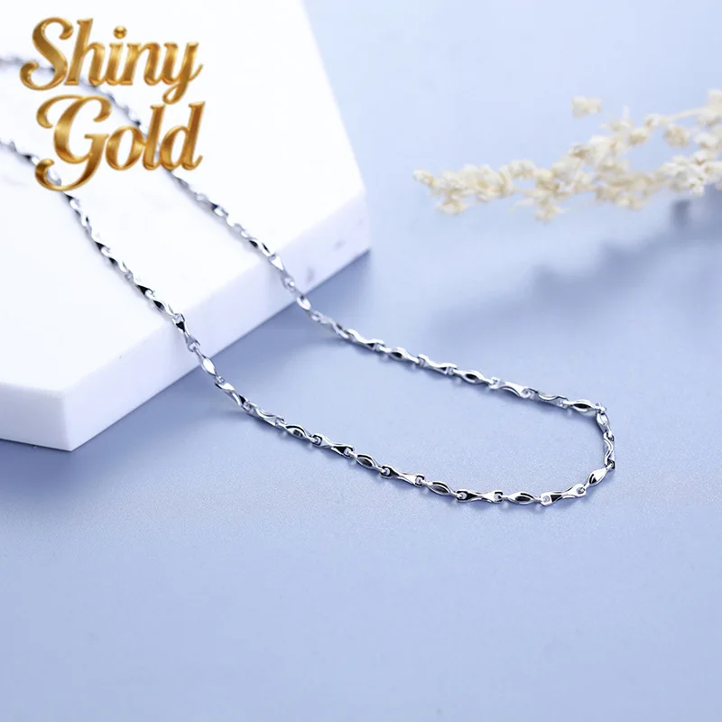 Мужское ожерелье из стерлингового серебра ShinyGold, цепочка-слиток, толщина 1,8 мм, 18 дюймов, 8 грамм, ювелирное изделие из серебра 925 пробы
Мужское ожерелье из стерлингового серебра ShinyGold, цепочка-слиток, толщина 1,8 мм, 18 дюймов, 8 грамм, ювелирное изделие из серебра 925 пробы