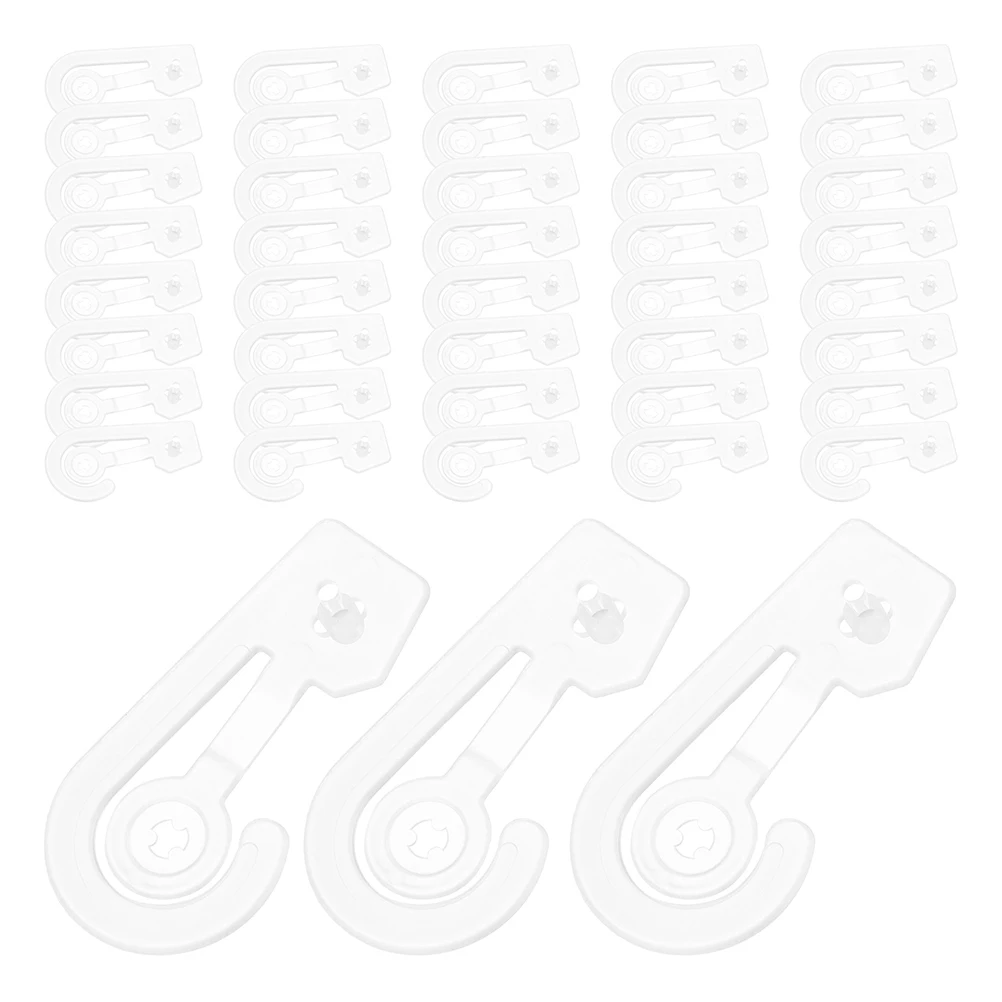 50 Pcs Plastic Hook Document Bag Hooks for Documents Clothes Display Hangers Camping Clips Products
50 Pcs Plastic Hook Document Bag Hooks for Documents Clothes Display Hangers Camping Clips Products