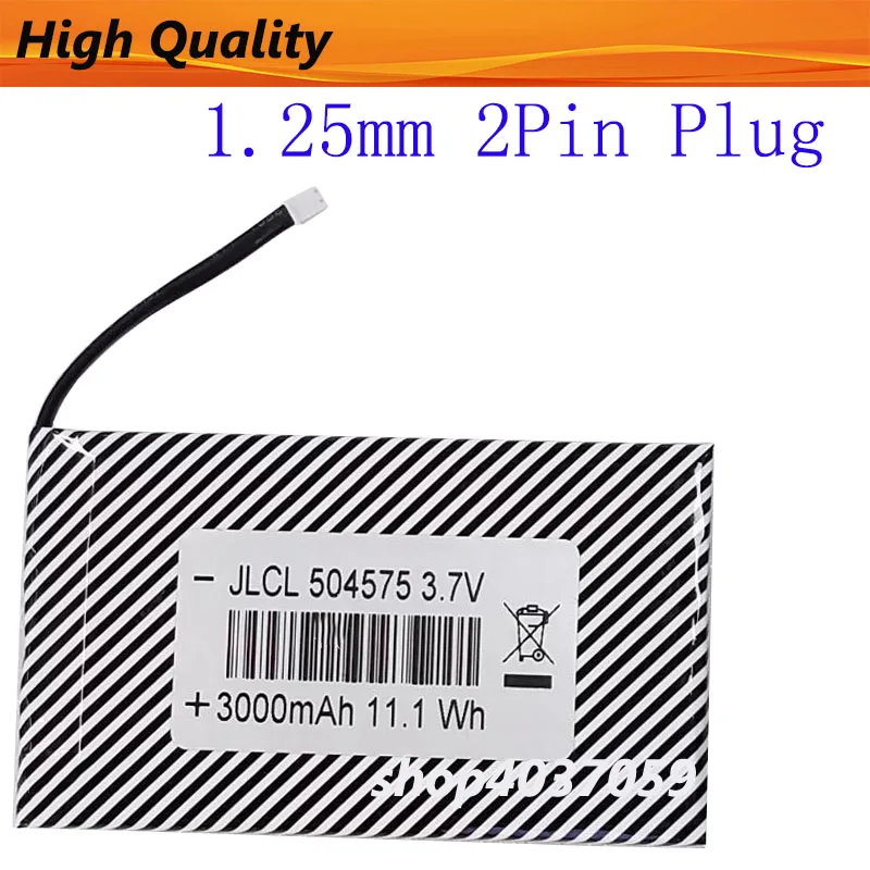 504575 804069 3,7 В 3000 мАч 1,25 мм 2-контактный литий-полимерный аккумулятор для консоли с открытым исходным кодом R36S R36H Портативная игровая консоль
504575 804069 3,7 В 3000 мАч 1,25 мм 2-контактный литий-полимерный аккумулятор для консоли с открытым исходным кодом R36S R36H Портативная игровая консоль