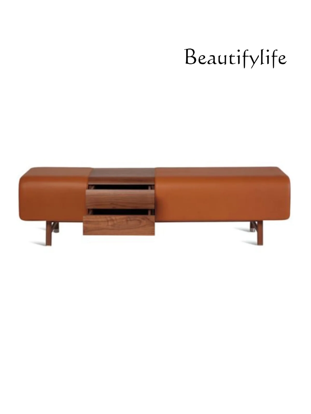 Modern Simple Retro Walnut Leather Home Living Room High-End Shoe Changing Stool Bed End Stool
Modern Simple Retro Walnut Leather Home Living Room High-End Shoe Changing Stool Bed End Stool
