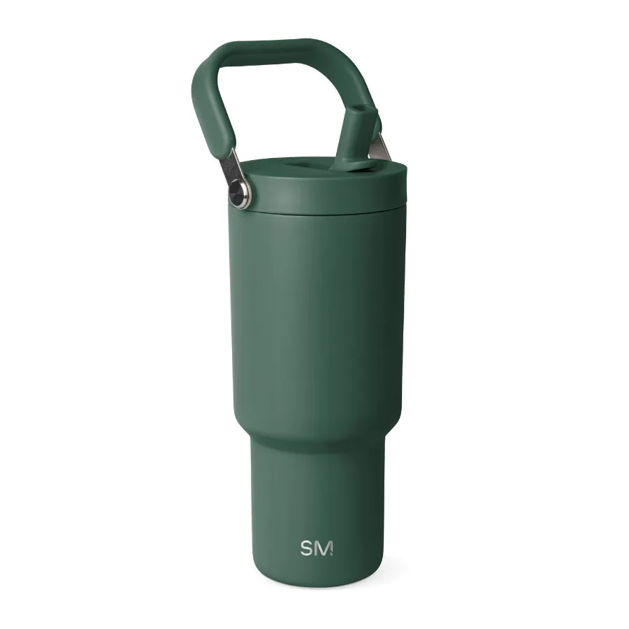 30 fl oz Insulated Stainless Steel Trek Pivot Tumbler with Straw Lid and Top Handle Forest
30 fl oz Insulated Stainless Steel Trek Pivot Tumbler with Straw Lid and Top Handle Forest