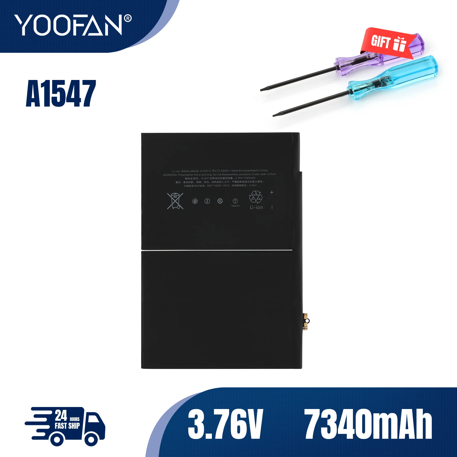 YOOFAN Batería de repuesto para tableta Iphone, IPAD6, AIR2, A1566, A1567, A1547, tableta de 6ª generación
YOOFAN Batería de repuesto para tableta Iphone, IPAD6, AIR2, A1566, A1567, A1547, tableta de 6ª generación