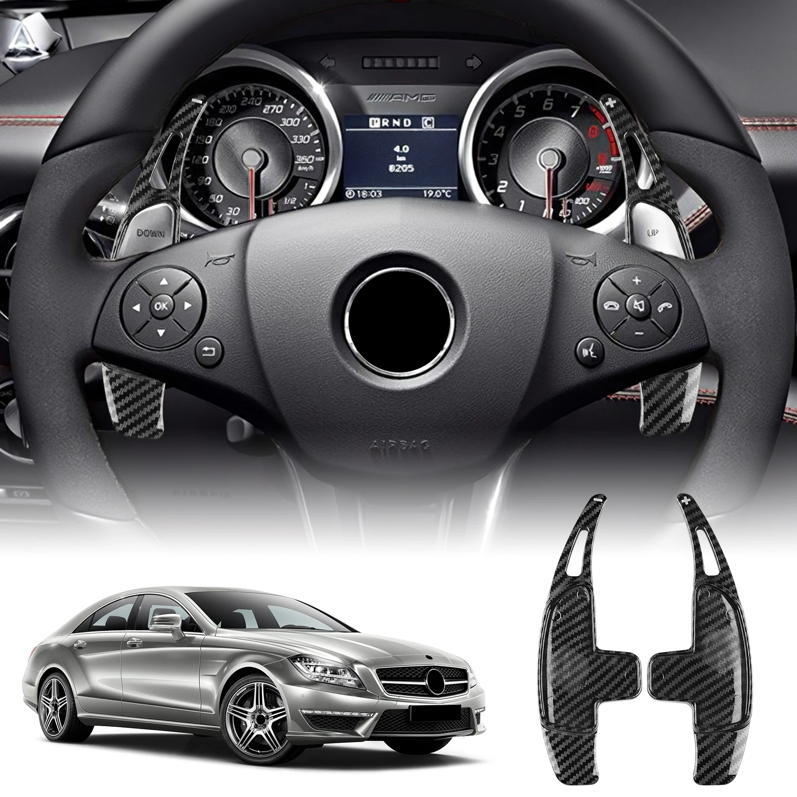 For Mercedes Benz AMG A35 A45 C43 C63 E63 S63 S65 CLA G63 GLA GLC GLB GLE SLK 55 SLS Steering Wheel Shift Paddle Gear Paddles
For Mercedes Benz AMG A35 A45 C43 C63 E63 S63 S65 CLA G63 GLA GLC GLB GLE SLK 55 SLS Steering Wheel Shift Paddle Gear Paddles