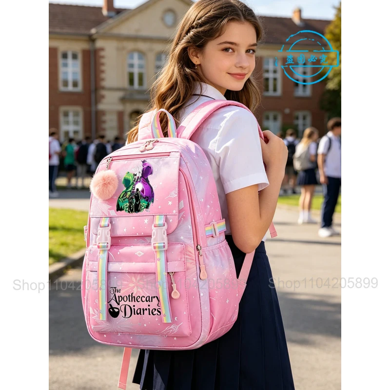 The Apothecary Diaries Backpack For Girls Anime Maomao Mochila Student School Bag Cartoon Schoolbag Gift Fashion Travel Rucksack
The Apothecary Diaries Backpack For Girls Anime Maomao Mochila Student School Bag Cartoon Schoolbag Gift Fashion Travel Rucksack