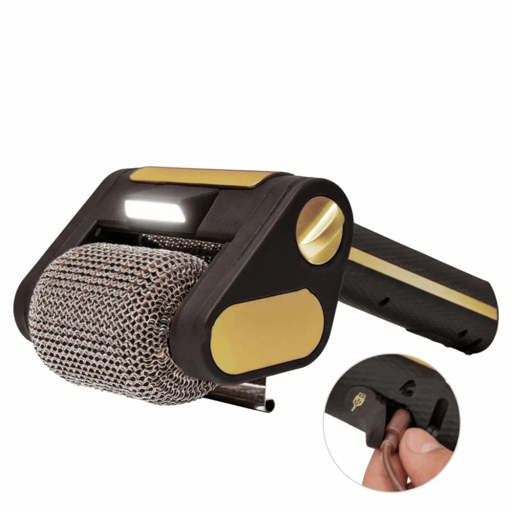 Перезаряжаемая электрическая щетка для чистки гриля из нержавеющей стали со светодиодной подсветкой, съемные насадки для чистки барбекю
Перезаряжаемая электрическая щетка для чистки гриля из нержавеющей стали со светодиодной подсветкой, съемные насадки для чистки барбекю