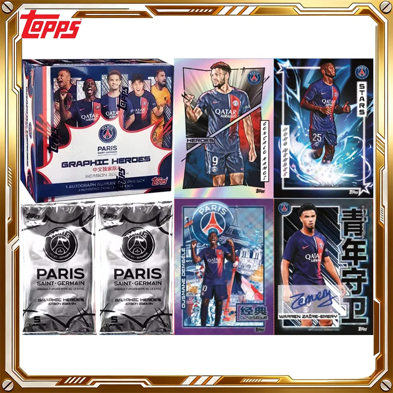2024 Topps PSG Graphic Heroes China Limited Edition Soccer Card Mystery Box Genuine Trading Cards Toys Holiday Birthday Gifts
2024 Topps PSG Graphic Heroes China Limited Edition Soccer Card Mystery Box Genuine Trading Cards Toys Holiday Birthday Gifts