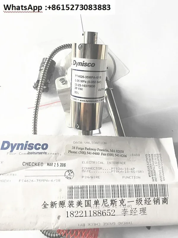 American original Dynisco single Nisco high temperature melt pressure sensor PT4626-35MPA-6/18
American original Dynisco single Nisco high temperature melt pressure sensor PT4626-35MPA-6/18