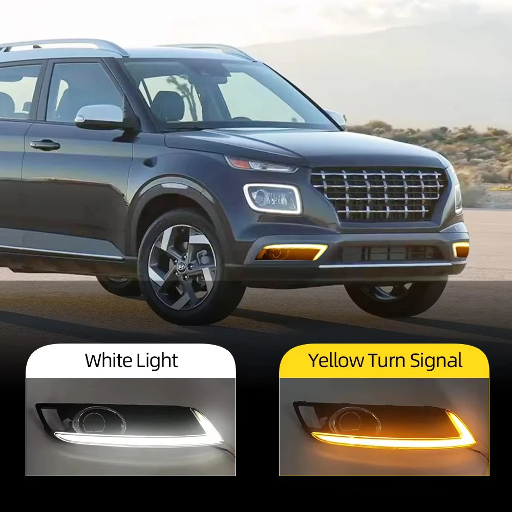 Car LED DRL For Hyundai Venue 2019 2020 2021 2022 2023 with turn signal Relay Fog lamp Daytime Running Light
Car LED DRL For Hyundai Venue 2019 2020 2021 2022 2023 with turn signal Relay Fog lamp Daytime Running Light