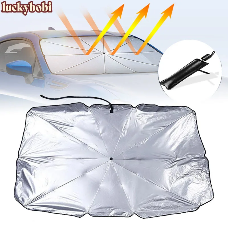 Car Sunshade Umbrella Style Front Glass Sunshade Sunscreen Heat Insulation Cloth Car Windshield Sunshade Car Foldable Umbrella
Car Sunshade Umbrella Style Front Glass Sunshade Sunscreen Heat Insulation Cloth Car Windshield Sunshade Car Foldable Umbrella