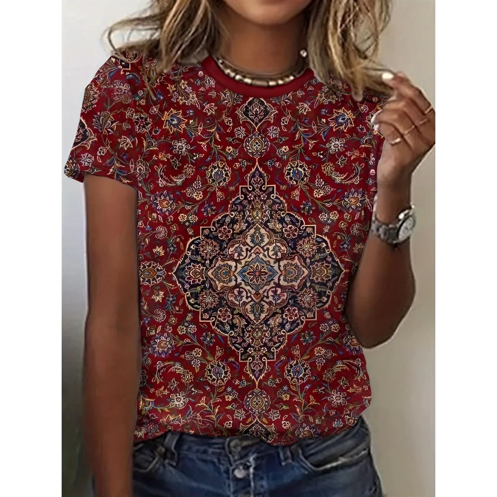 Women's T-Shirt Summer Fashion Short Sleeved Casual Top Loose Breathable Micro Elastic Round Neck T-Shirt Women's Clothing Tee
Women's T-Shirt Summer Fashion Short Sleeved Casual Top Loose Breathable Micro Elastic Round Neck T-Shirt Women's Clothing Tee