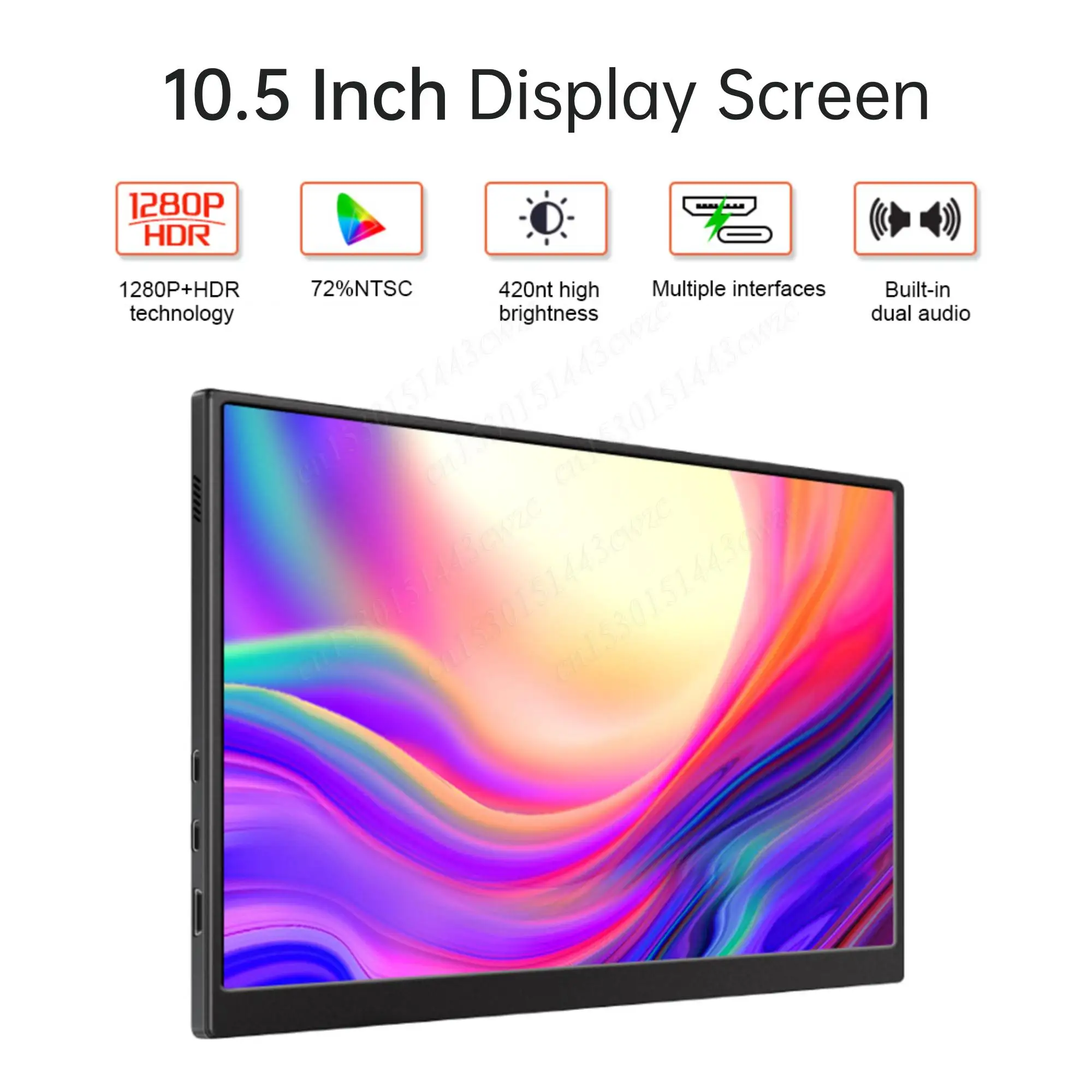 10.5'' Extend Display Screen Built-in Speaker HDMI-compatible Display Electronic Game Screen Full High Definition for Switch/PS5
10.5'' Extend Display Screen Built-in Speaker HDMI-compatible Display Electronic Game Screen Full High Definition for Switch/PS5