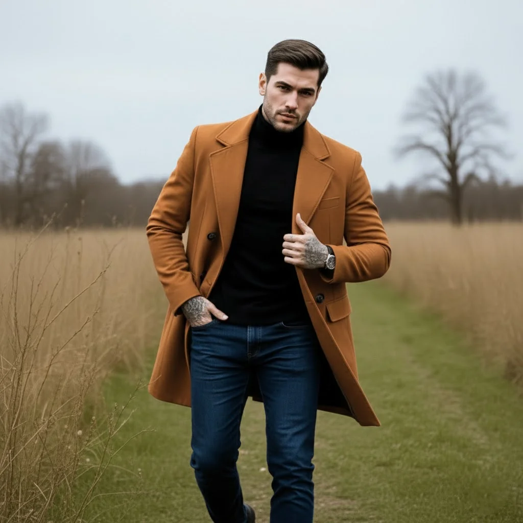 Men's Slim Fit Double-Breasted Blazer Jacket Modern Windproof Woolen Coat with Warm Lining for Autumn Winter Business Casual
Men's Slim Fit Double-Breasted Blazer Jacket Modern Windproof Woolen Coat with Warm Lining for Autumn Winter Business Casual