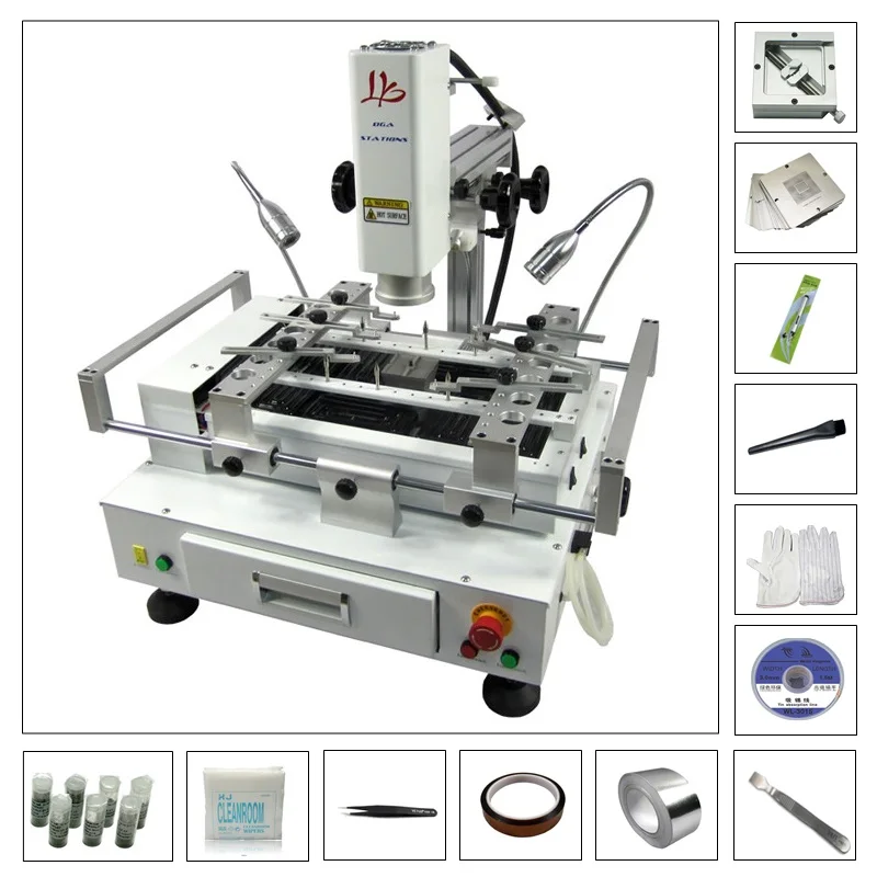 LYBGA R690 with CCD Camera System Optional for Chips Motherboard Rework Repair Hot Air Soldering Station BGA Reballing Machine
LYBGA R690 with CCD Camera System Optional for Chips Motherboard Rework Repair Hot Air Soldering Station BGA Reballing Machine