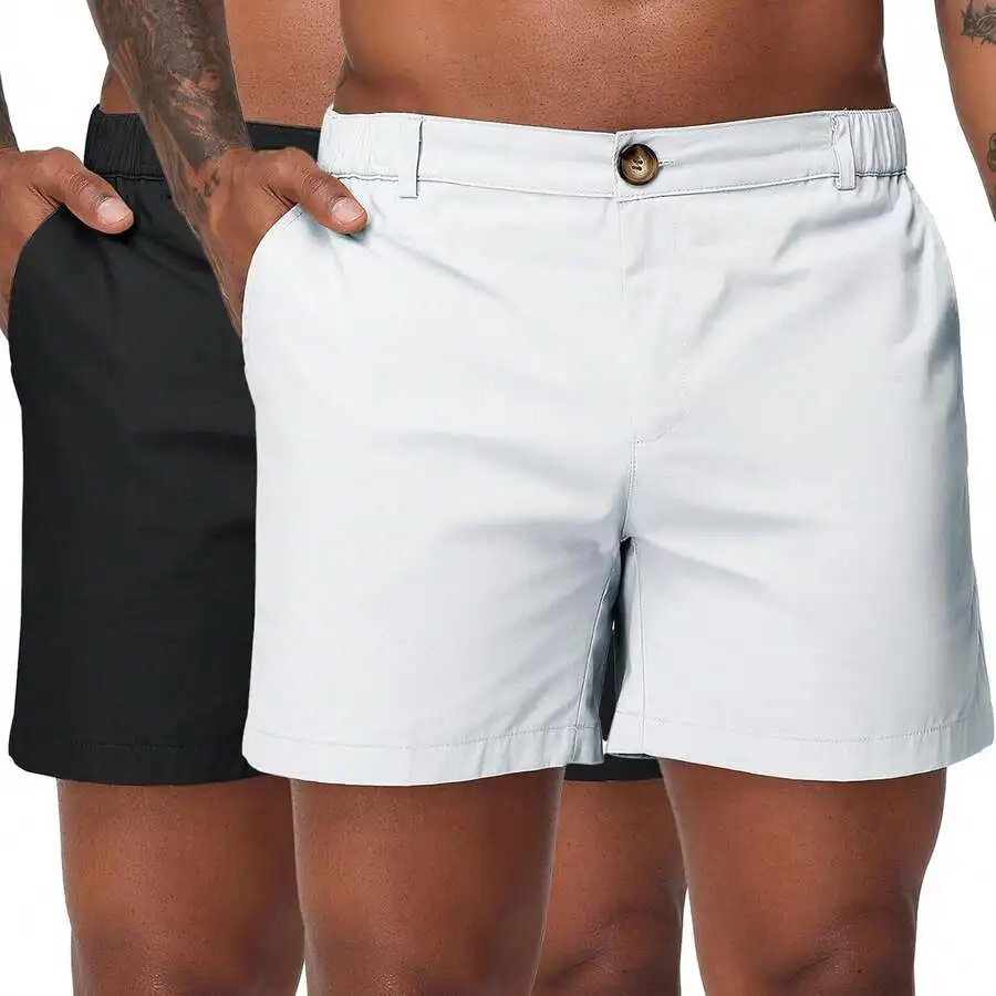Mens 6 Inch Cotton Chino Shorts Elastic Waist Casual Flat Front With Pockets
Mens 6 Inch Cotton Chino Shorts Elastic Waist Casual Flat Front With Pockets