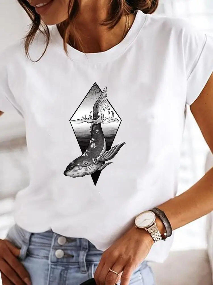 Fashion Women Female Short Sleeve Casual T-shirts Beach Holiday Trend 90s Clothes Summer T Clothing Print Graphic Tee
Fashion Women Female Short Sleeve Casual T-shirts Beach Holiday Trend 90s Clothes Summer T Clothing Print Graphic Tee