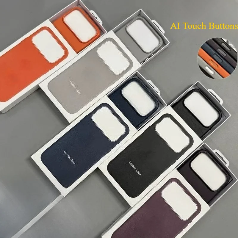 Orginal Animation Magnetic Leather Case for Apple IPhone 17 Pro Max AI Touch Buttons for Magsafe Wireless Charger Cover NO LOGO
Orginal Animation Magnetic Leather Case for Apple IPhone 17 Pro Max AI Touch Buttons for Magsafe Wireless Charger Cover NO LOGO