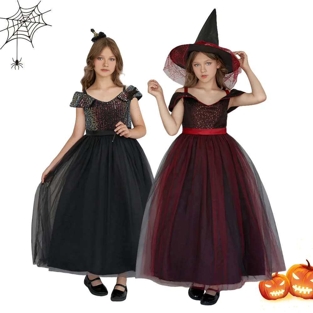 Halloween Witch Costume Children's Long Sequin Dress Princess Gown Stage Performance Traditional Hanfu Women's Fashionable Ou...
Halloween Witch Costume Children's Long Sequin Dress Princess Gown Stage Performance Traditional Hanfu Women's Fashionable Ou...