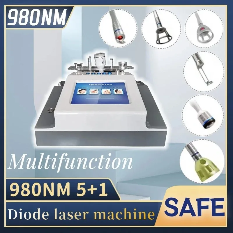 Portable 980nm diode 5-in-1 laser vascular spider vein resection 980 semiconductor laser tube for nail fungus removal
Portable 980nm diode 5-in-1 laser vascular spider vein resection 980 semiconductor laser tube for nail fungus removal