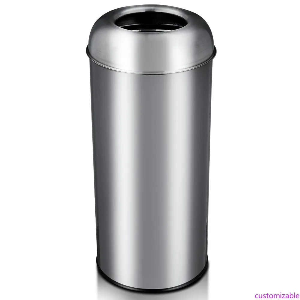 Прочный 65-литровый контейнер для мусора с открытым верхом для коммерческого и кухонного использования, несмазывающийся контейнер для мусора для офиса и спальни 
Прочный 65-литровый контейнер для мусора с открытым верхом для коммерческого и кухонного использования, несмазывающийся контейнер для мусора для офиса и спальни