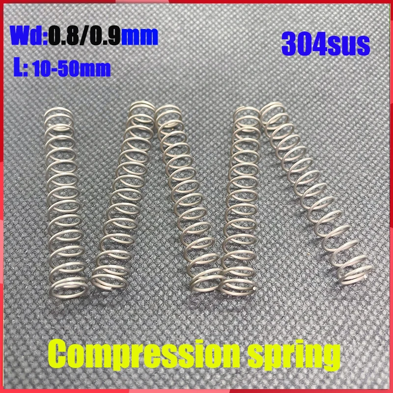 Wire Diameter 0.8mm/0.9mm 304 Stainless Steel Micro Small Compression Spring Pressure Return Spring Shock Absorber Spring
Wire Diameter 0.8mm/0.9mm 304 Stainless Steel Micro Small Compression Spring Pressure Return Spring Shock Absorber Spring