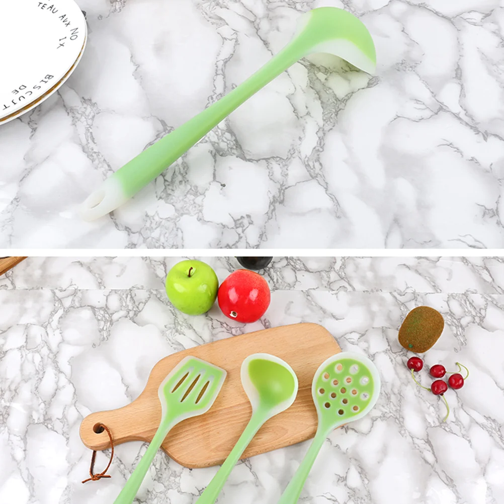 5Pcs Silicone Utensil Set Heat-Resistant Non-Stick Flexible Cooking Tools Kitchen Gadgets for Pancakes Salad Soup
5Pcs Silicone Utensil Set Heat-Resistant Non-Stick Flexible Cooking Tools Kitchen Gadgets for Pancakes Salad Soup