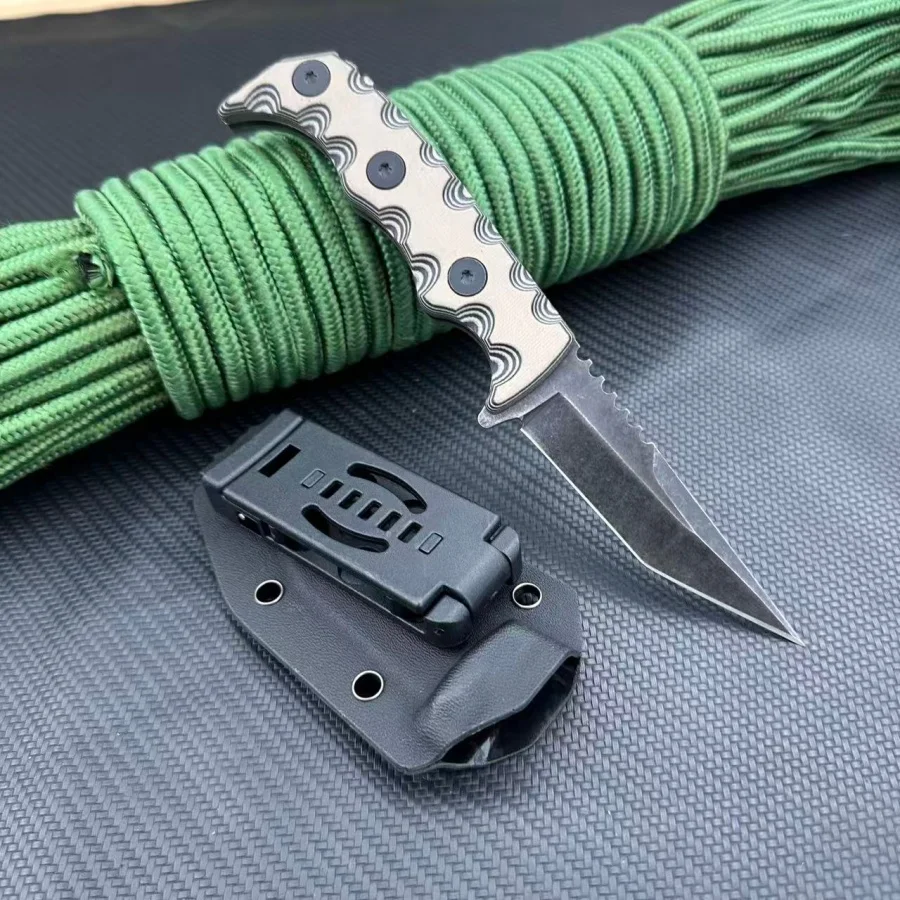 TK/ELL Фиксированное лезвие высокой твердости, прочная сталь 7Cr13Mov, ручка A G10, идеально подходит для пеших прогулок, кемпинга, рыбалки, инструменты для выживания
TK/ELL Фиксированное лезвие высокой твердости, прочная сталь 7Cr13Mov, ручка A G10, идеально подходит для пеших прогулок, кемпинга, рыбалки, инструменты для выживания