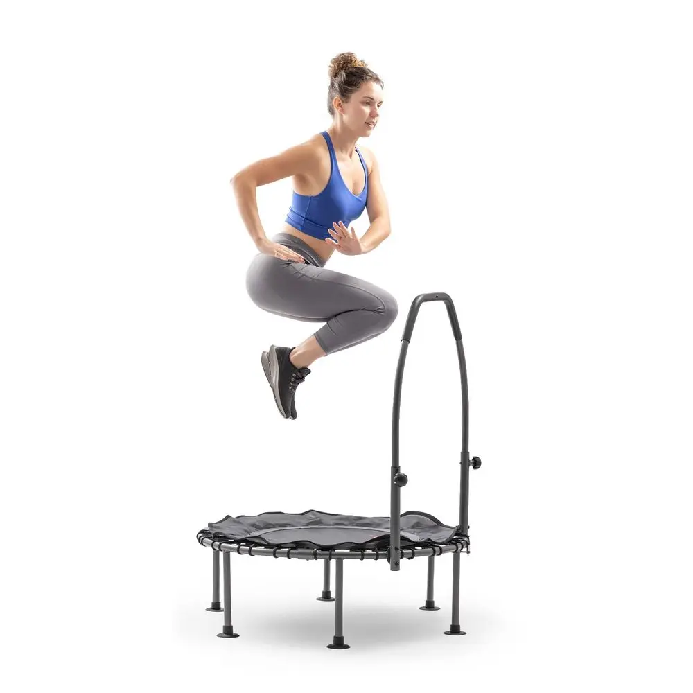 36 40 48 Bungee Exercise Trampoline for Adults with Adjustable Foam UShaped Handlebar Home Indoor Cardio, Silent amp Low Impact
36 40 48 Bungee Exercise Trampoline for Adults with Adjustable Foam UShaped Handlebar Home Indoor Cardio, Silent amp Low Impact