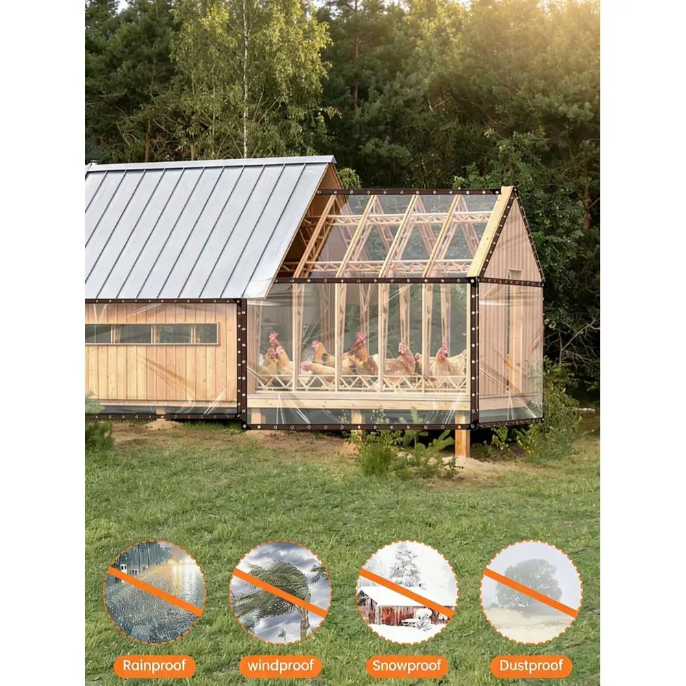 Oversized Transparent Waterproof Sunshade Canopy For Outdoor Garden, Patio, Porch, Gazebo, Plants, Camping, Waterproof, SnowPro
Oversized Transparent Waterproof Sunshade Canopy For Outdoor Garden, Patio, Porch, Gazebo, Plants, Camping, Waterproof, SnowPro