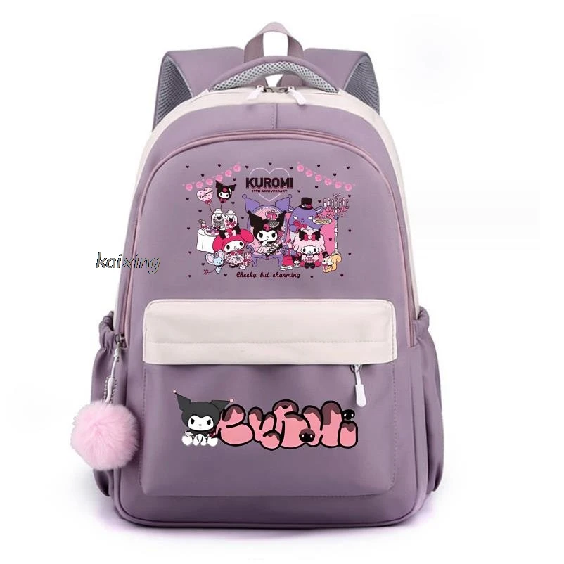 Lovely Kuromi Melody Student Kawaii Backpack Light Weight Bags Backpack for Boys Girls Childen's Back To School Schoolbag Gift
Lovely Kuromi Melody Student Kawaii Backpack Light Weight Bags Backpack for Boys Girls Childen's Back To School Schoolbag Gift
