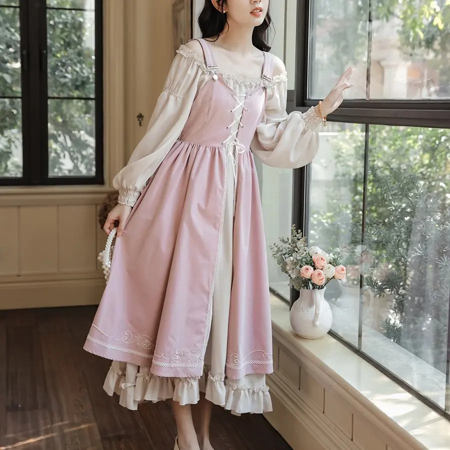 Ретро-платье в стиле Sweet Princess Miu Series, многослойное, модное, милое, в стиле Лолита, с длинными рукавами, весеннее, для молодежи
Ретро-платье в стиле Sweet Princess Miu Series, многослойное, модное, милое, в стиле Лолита, с длинными рукавами, весеннее, для молодежи