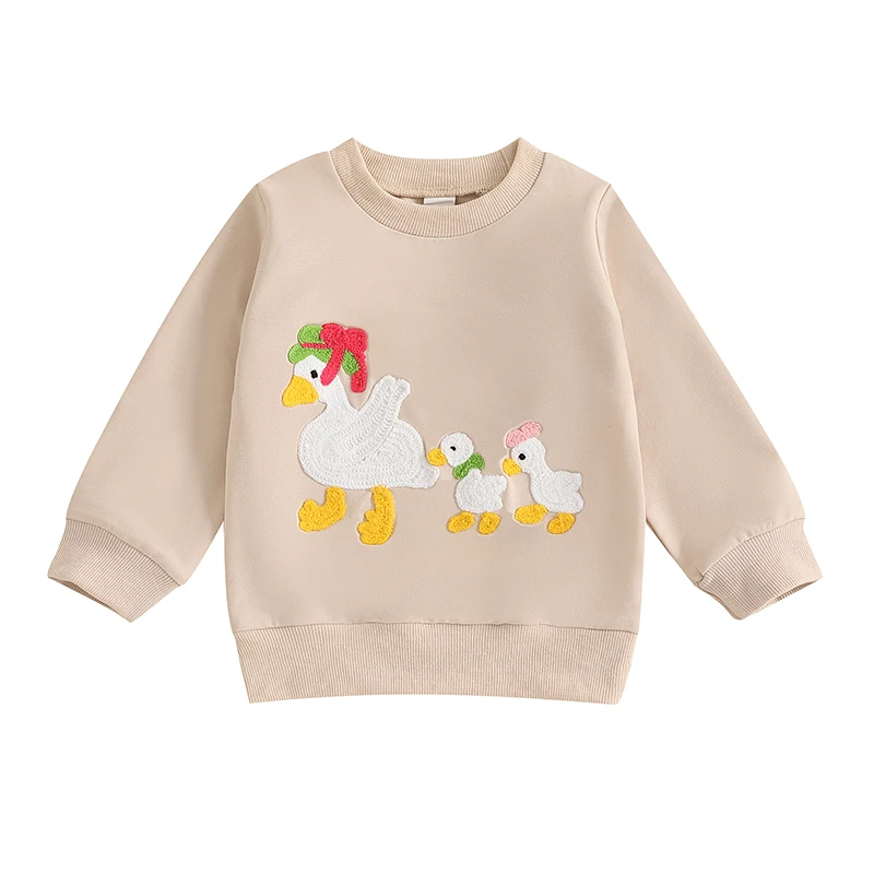 Toddler Girls Boys Sweatshirts Farm Duck Chicken Embroidery Crew Neck Long Sleeve Baby Pullovers Fall Clothes Tops
Toddler Girls Boys Sweatshirts Farm Duck Chicken Embroidery Crew Neck Long Sleeve Baby Pullovers Fall Clothes Tops