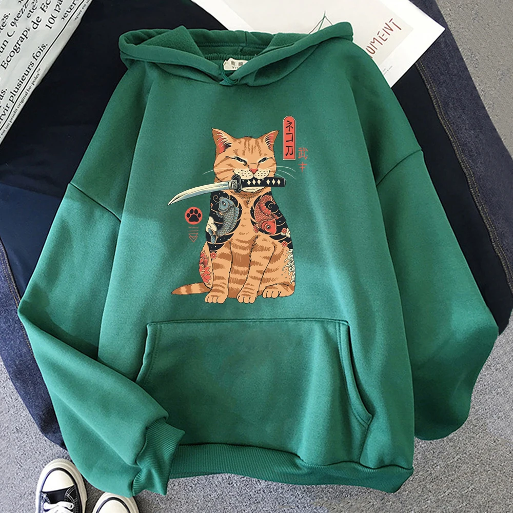 Anime A Samurai Cat New in Hoodies and Blouses Cartoon Y2k Print Streetwear Winter Pullovers Man And Women Harajuku Men's
Anime A Samurai Cat New in Hoodies and Blouses Cartoon Y2k Print Streetwear Winter Pullovers Man And Women Harajuku Men's
