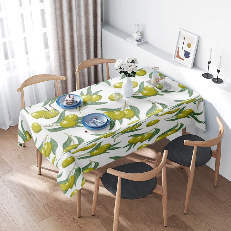 Bright Olive Tablecloth Green Fruit Design with Yellow Accents for Kitchen Dining Tables Machine Washable Home Decoration (140x2
Bright Olive Tablecloth Green Fruit Design with Yellow Accents for Kitchen Dining Tables Machine Washable Home Decoration (140x2