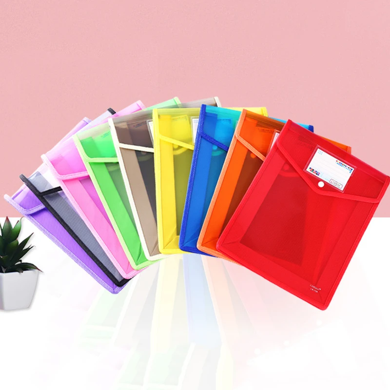 10Pcs Storage Bag A5/A4 File Organizer Clear File Folder with Button Vertical Three-dimensional File Bag School Office Supplies
10Pcs Storage Bag A5/A4 File Organizer Clear File Folder with Button Vertical Three-dimensional File Bag School Office Supplies