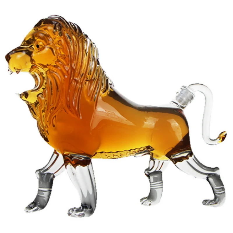 700-800ml Creative Lion Shape Wine Bottle Fierce Animal Decanter Art Fashion Whiskey Vodka Shochu Hip Flask Decoration Gift
700-800ml Creative Lion Shape Wine Bottle Fierce Animal Decanter Art Fashion Whiskey Vodka Shochu Hip Flask Decoration Gift