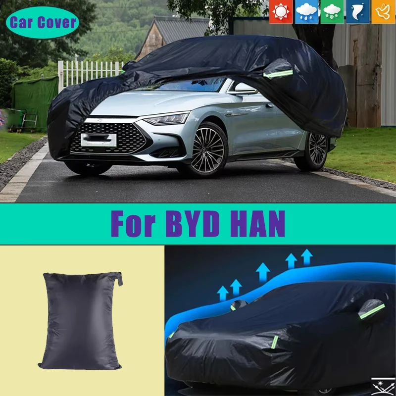 Car Full Outer Covers Outdoor Waterproof Dustproof Sun Rain Snow Protection Exterior Car Accessories For BYD HAN
Car Full Outer Covers Outdoor Waterproof Dustproof Sun Rain Snow Protection Exterior Car Accessories For BYD HAN