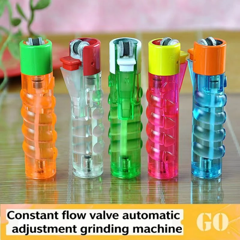 Constant Flow Valve Flint Wheel Lighter, Refillable Butane Lighter with Replaceable Wheel, Transparent Multi-Color Lighter
Constant Flow Valve Flint Wheel Lighter, Refillable Butane Lighter with Replaceable Wheel, Transparent Multi-Color Lighter