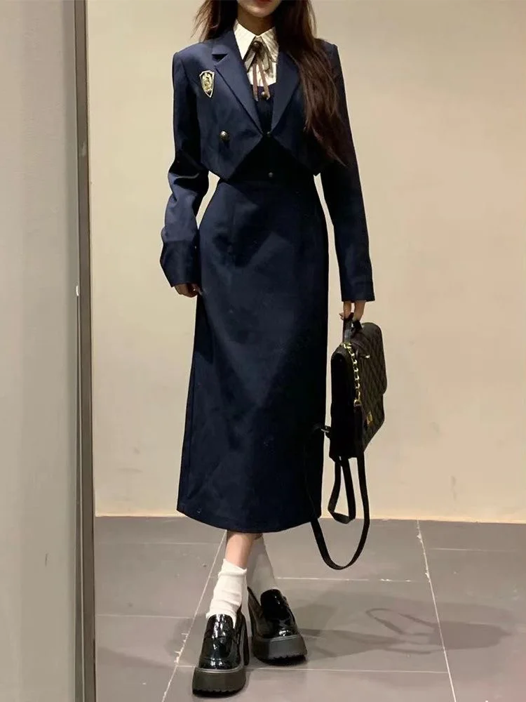 American College Style Sweet And Spicy Skirt Suit Set Autumn Winter Fashion Two-Piece Suit Dress Hot Girl Uniform
American College Style Sweet And Spicy Skirt Suit Set Autumn Winter Fashion Two-Piece Suit Dress Hot Girl Uniform