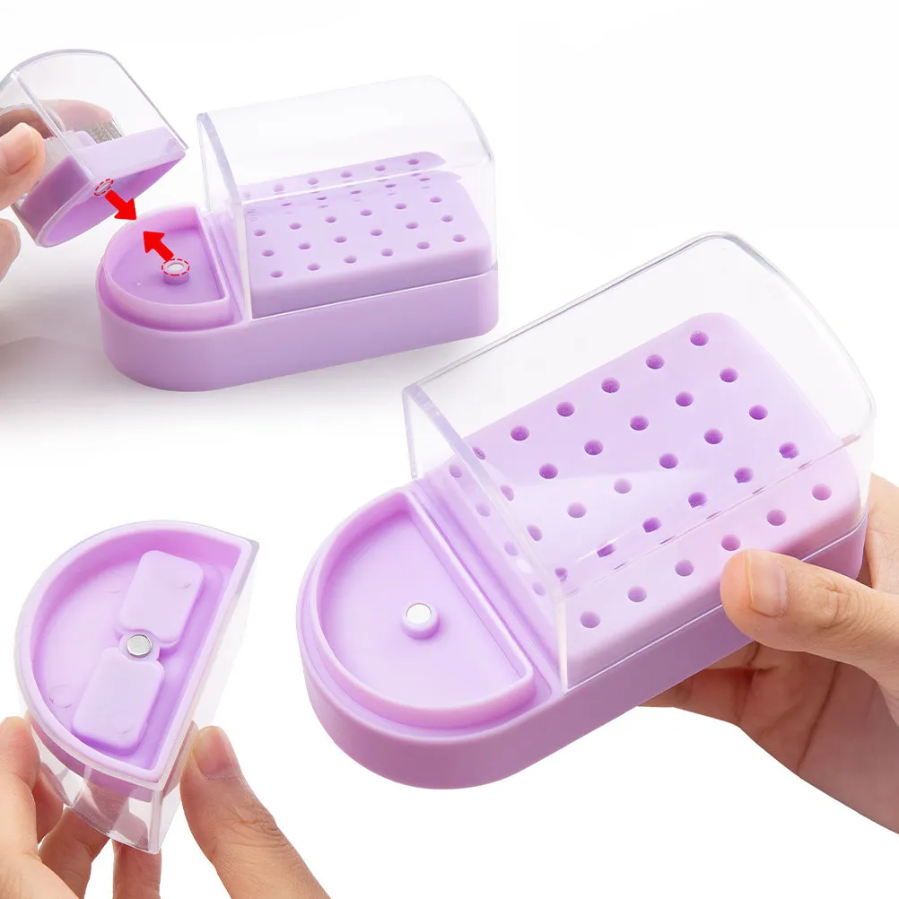 Nail Drill Bits Storage Box Plastic Manicure Grinding Head Holder for Salon Home Nail Art Training Organizer Storage Case
Nail Drill Bits Storage Box Plastic Manicure Grinding Head Holder for Salon Home Nail Art Training Organizer Storage Case