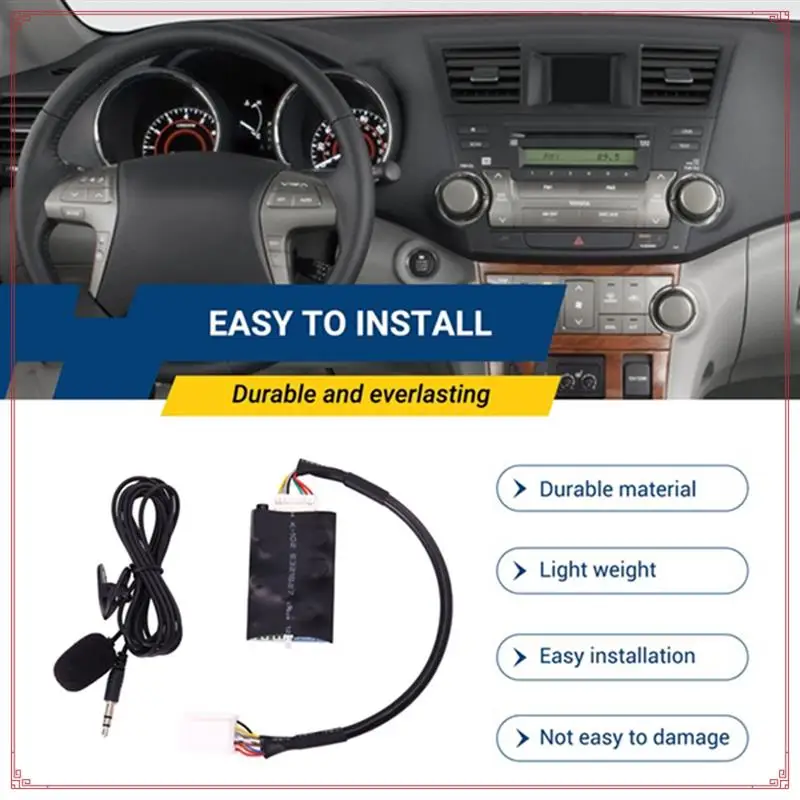 Автомобильный радиоприемник, аудиоадаптер, Bluetooth, Aux-кабель, микрофон, громкая связь, музыкальный интерфейс
Автомобильный радиоприемник, аудиоадаптер, Bluetooth, Aux-кабель, микрофон, громкая связь, музыкальный интерфейс