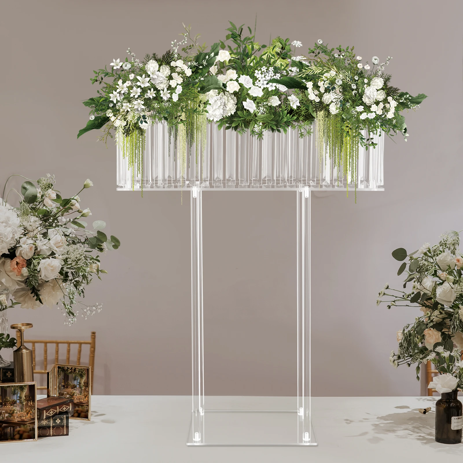 Прозрачная акриловая подставка для цветов, напольная ваза для свадебных церемоний, держатель для букетов, подставка для декора стола на вечеринках и мероприятиях
Прозрачная акриловая подставка для цветов, напольная ваза для свадебных церемоний, держатель для букетов, подставка для декора стола на вечеринках и мероприятиях