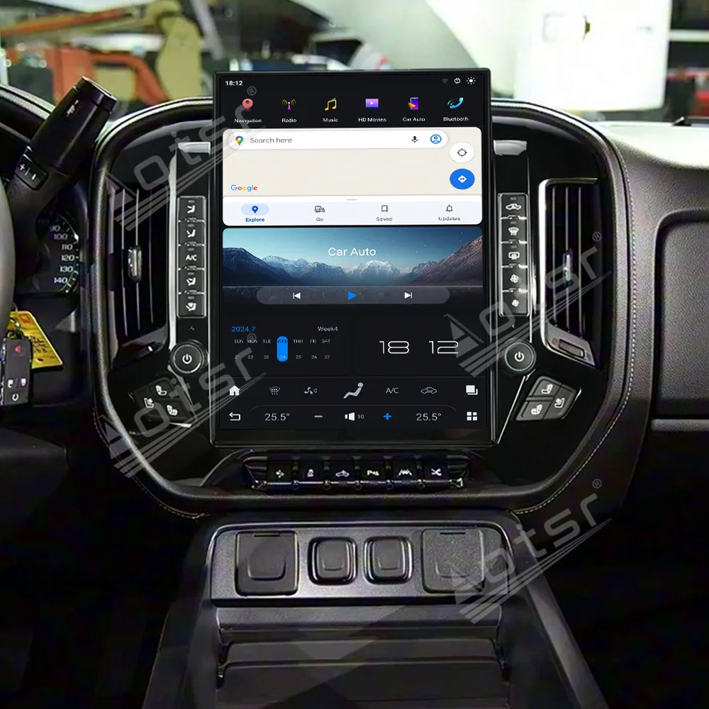 15.6" Multimedia Player Touch Screen Car Radio For Chevrolet Silverado 2014-2019 Black Frame Upgrade GPS Navigation Carplay Unit
15.6" Multimedia Player Touch Screen Car Radio For Chevrolet Silverado 2014-2019 Black Frame Upgrade GPS Navigation Carplay Unit