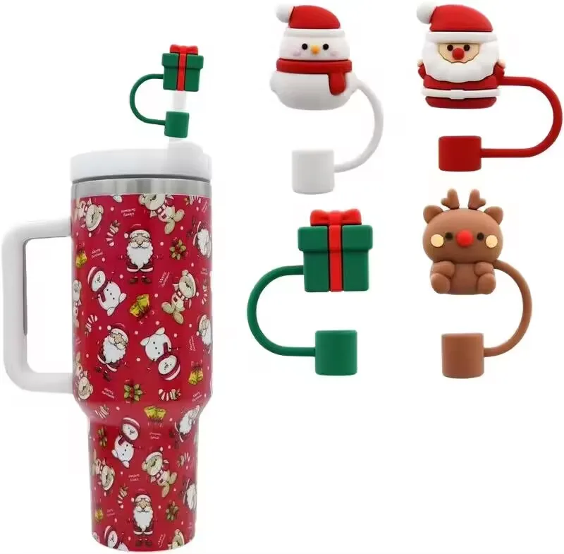 Festive Christmas Silicone Straw Toppers For Cups 30/40 Oz Dustproof & Splashproof Drink Covers
Festive Christmas Silicone Straw Toppers For Cups 30/40 Oz Dustproof & Splashproof Drink Covers
