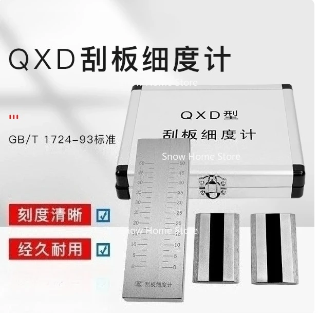 QXD Single Groove Fineness Gauge, Grindometer Fineness Meter, Range 0-25/0-50/0-100/0-150μm, 1 Piece
QXD Single Groove Fineness Gauge, Grindometer Fineness Meter, Range 0-25/0-50/0-100/0-150μm, 1 Piece