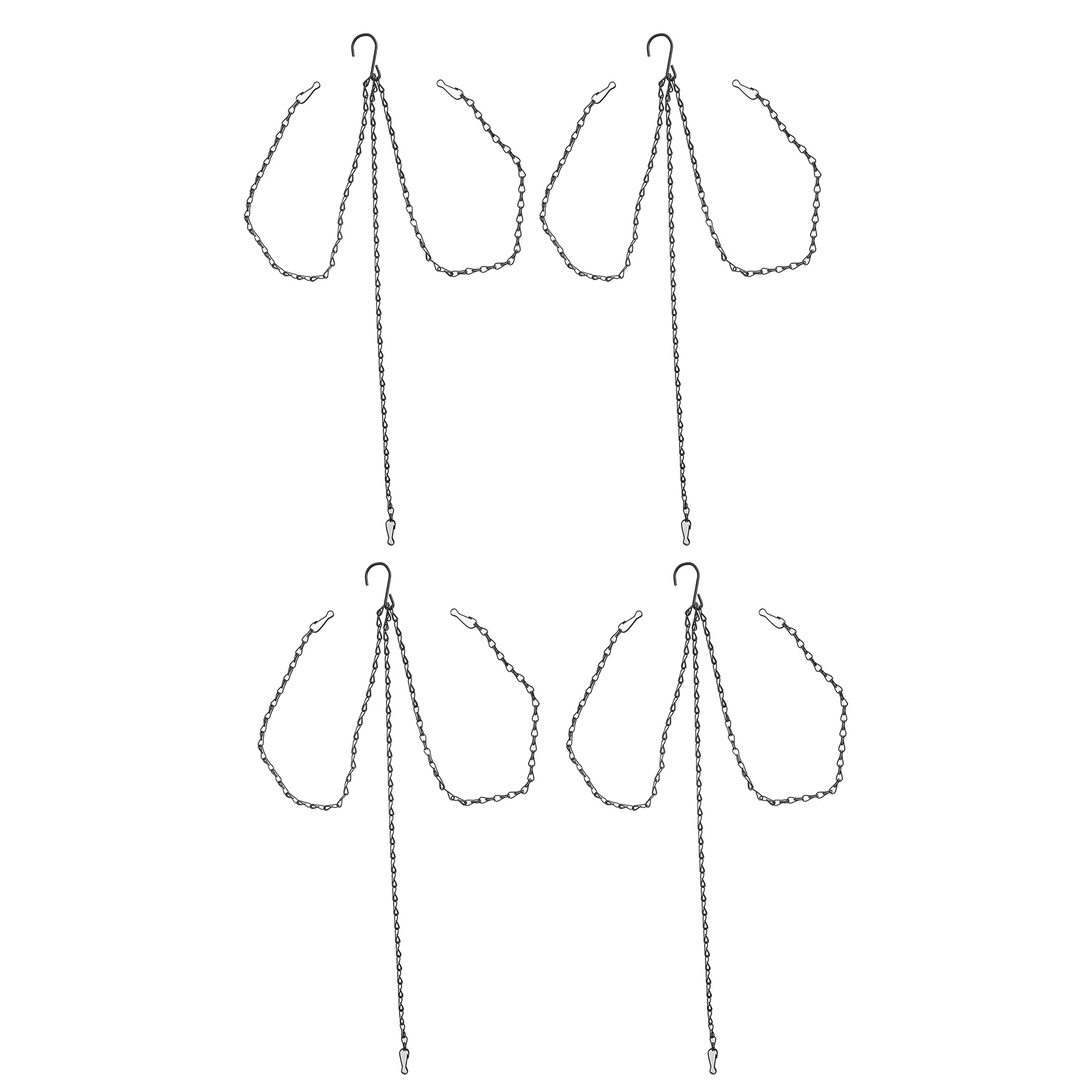 4pcs Black Pot Chain Flower Basket Iron Chain Planter Hanging Chains Double Hook Sturdy Texture Excellent Workmanship Home
4pcs Black Pot Chain Flower Basket Iron Chain Planter Hanging Chains Double Hook Sturdy Texture Excellent Workmanship Home
